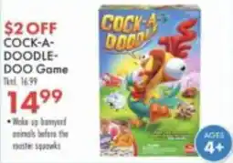 Boscov's Cock-a-doodle-doo game offer