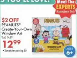 Boscov's Peanuts Create-Your-Own Window Art offer