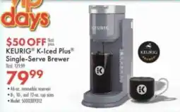 Boscov's Keurig k-iced plus single-serve brewer offer