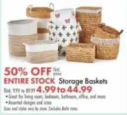 Boscov's Storage Baskets offer