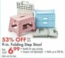 Boscov's 9-in. Folding Step Stool offer