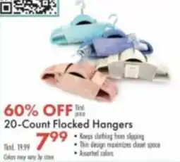 Boscov's Tink. Flocked Hangers offer