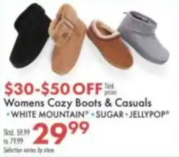 Boscov's Womens Cozy Boots & Casuals offer