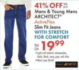 Boscov's Architect ActiveFlex Slim Fit Jeans offer