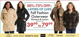 Boscov's Layers of Luxe Fall Fashion Outerwear offer