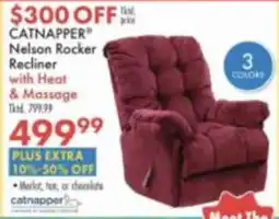 Boscov's Catnapper nelson rocker recliner offer