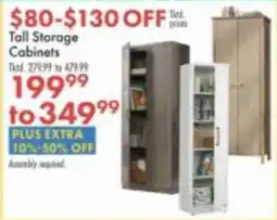 Boscov's Tall Storage Cabinets offer