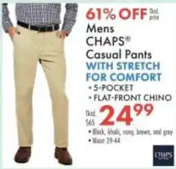 Boscov's Mens Chaps Casual Pants offer