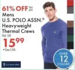 Boscov's Mens U.S. Polo Assn. Heavyweight Thermal Crews offer