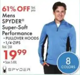 Boscov's Mens Spyder Super-Soft Performance offer