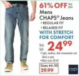 Boscov's Mens Chaps Jeans offer