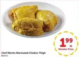 Vons Chef Merito Marinated Chicken Thigh offer