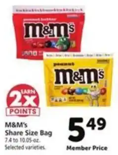 Vons M&M's Share Size Bag offer