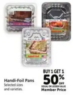 Vons Handi foil pans offer
