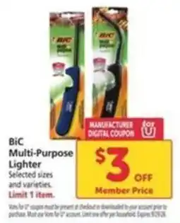 Vons Bic multi purpose lighter offer