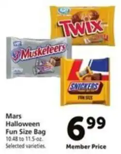 Vons Mars Halloween Fun Size Bag offer