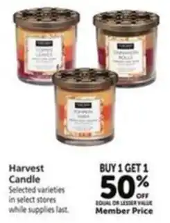 Vons Harvest candle offer