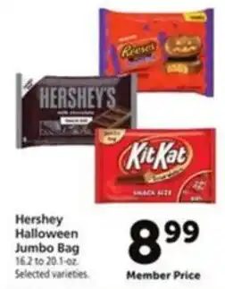 Vons Hershey Halloween Jumbo Bag offer