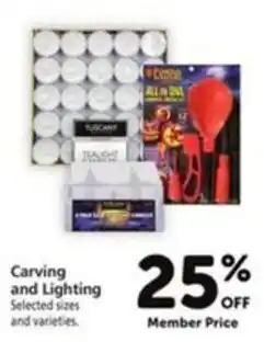Vons Tuscany carving and lighting offer