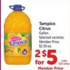 Vons Tampico citrus offer