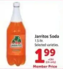 Vons Jarritos Soda offer
