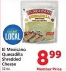 Vons El Mexicano Quesadilla Shredded Cheese offer