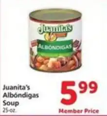 Vons Juanita's Albondigas Soup offer