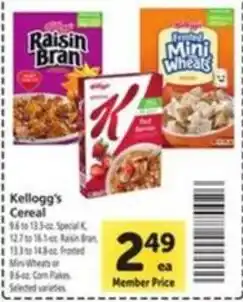 Vons Kellogg's Cereal offer