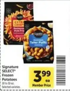 Vons Signature Select Frozen Potatoes offer