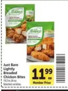 Vons Just Bare Lightly Breaded Chicken Bites offer
