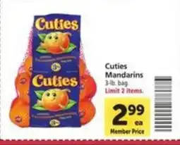 Vons Cuties mandarins offer