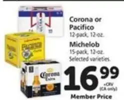 Vons Corona or Pacifico offer
