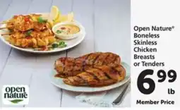 Vons Open Nature Boneless Skinless Chicken Breasts or Tenders offer