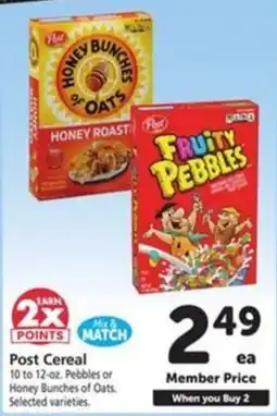 Vons Post Cereal offer
