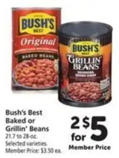 Vons Bush's Best Baked or Grillin' Beans offer