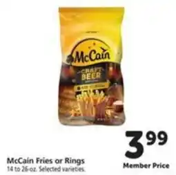 Vons McCain Fries or Rings offer