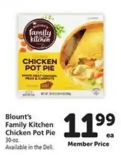 Vons Blount's Family Kitchen Chicken Pot Pie offer