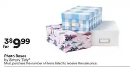 Michaels Photo Boxes by Simply Tidy offer