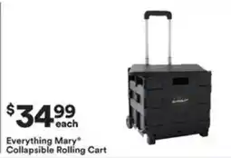 Michaels Everything Mary Collapsible Rolling Cart offer
