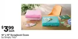 Michaels 12" x 12" Scrapbook Cases by Simply Tidy offer