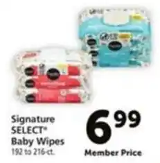 Vons Signature Select Baby Wipes offer