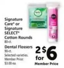 Vons Signature Care or Signature Select Cotton Rounds offer