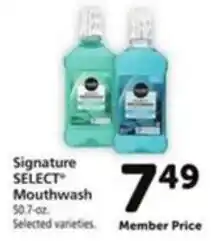 Vons Signature Select Mouthwash offer