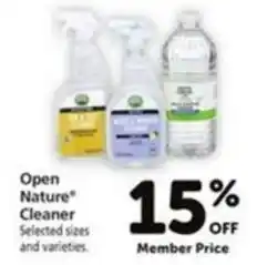 Vons Open Nature Cleaner offer