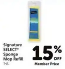 Vons Signature Select Sponge Mop Refill offer