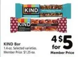 Vons Kind Bar offer