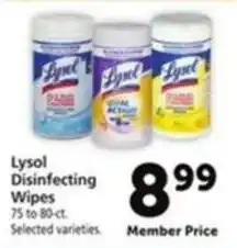 Vons Lysol Disinfecting Wipes offer