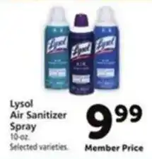 Vons Lysol Air Sanitizer Spray offer
