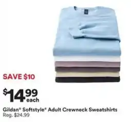 Michaels Gildan Softstyle Adult Crewneck Sweatshirts offer