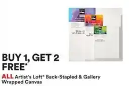 Michaels All artist's loft back-stapled & gallery wrapped canvas offer